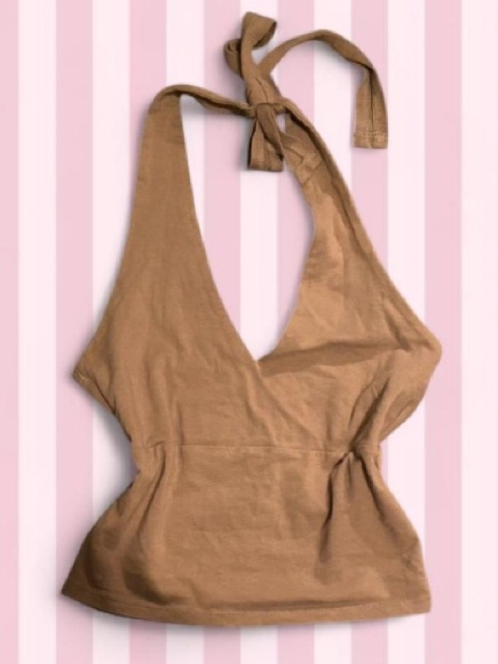 Hollister Tan Halter Tank Top